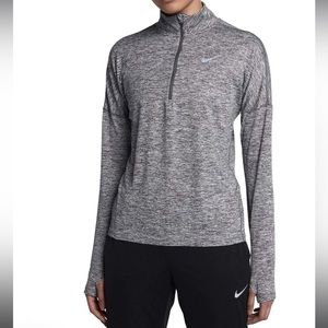 Nike running dri fit half zip pull over